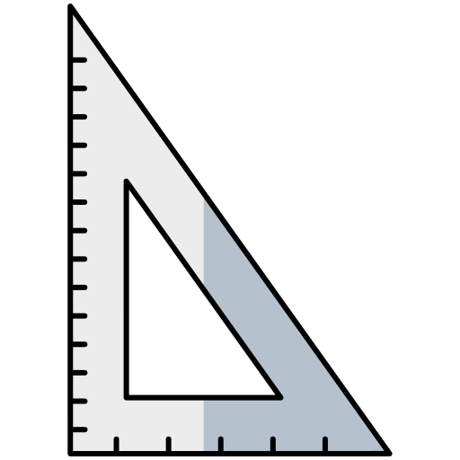 triangolare Generic Thin Outline Color icona