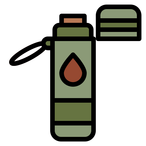 Water bottle Generic Outline Color icon