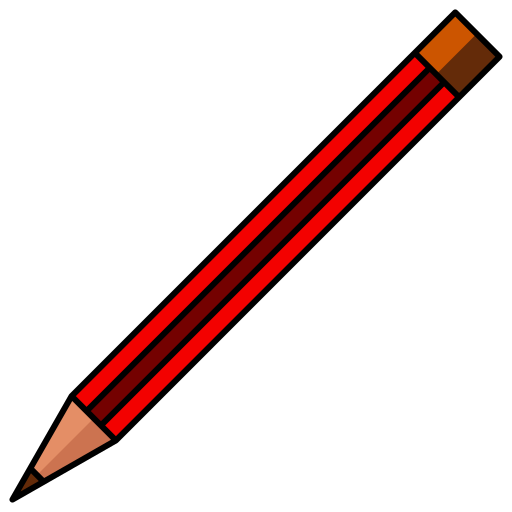 matita Generic Thin Outline Color icona