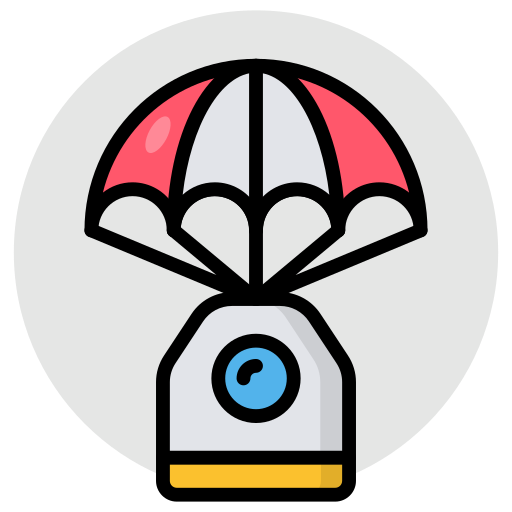 paracadute Generic Circular icona