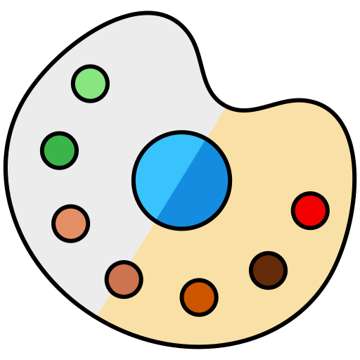 farbe Generic Thin Outline Color icon