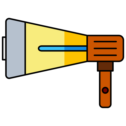 megafon Generic Thin Outline Color ikona
