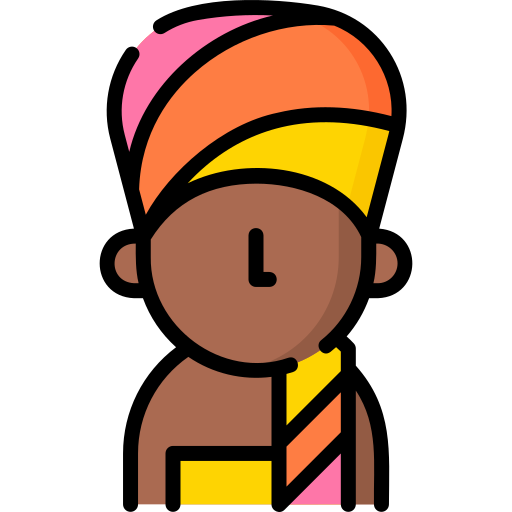 afrykańska kobieta Special Lineal color ikona
