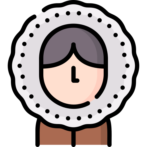 에스키모 사람 Special Lineal color icon