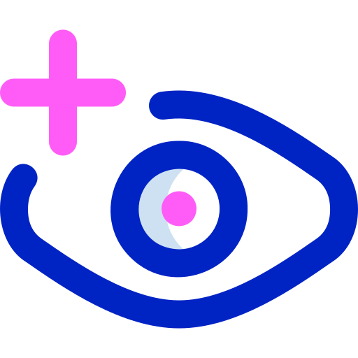 rode ogen Super Basic Orbit Color icoon