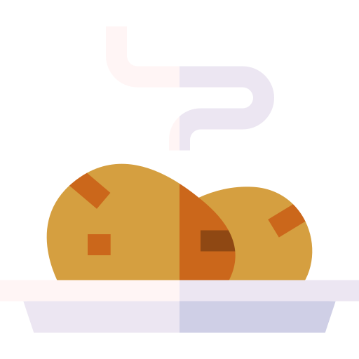 pieczony ziemniak Basic Straight Flat ikona