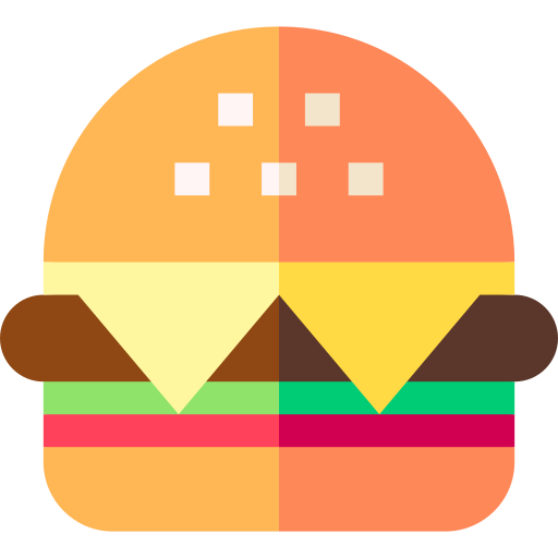 hamburger Basic Straight Flat icona