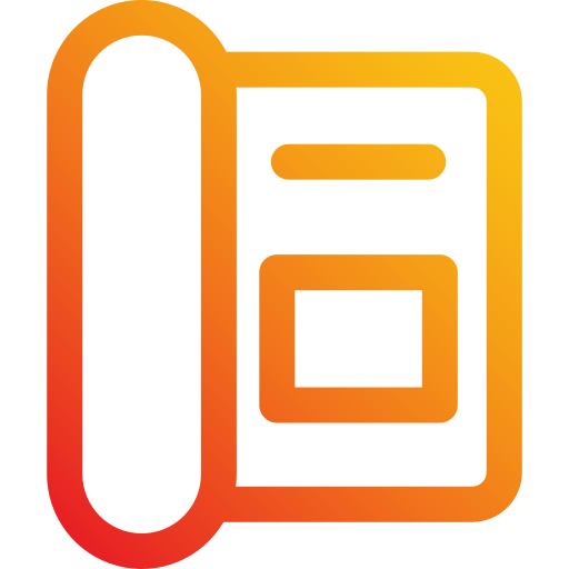 수화기 Generic Gradient icon