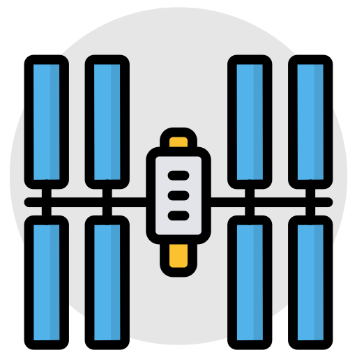 estación espacial Generic Circular icono