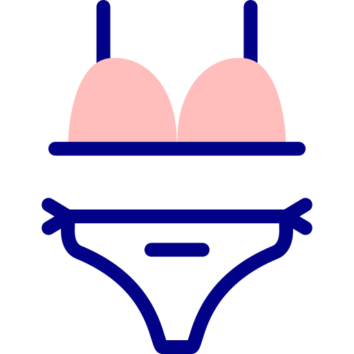 Swimsuit Detailed Mixed Lineal color icon