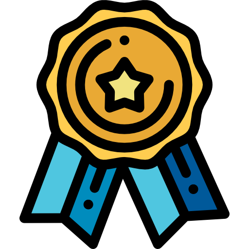 Medal Detailed Rounded Lineal color icon