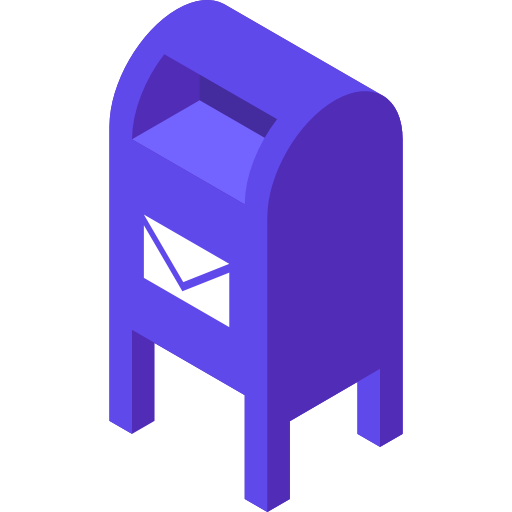 postbus Isometric Flat icoon