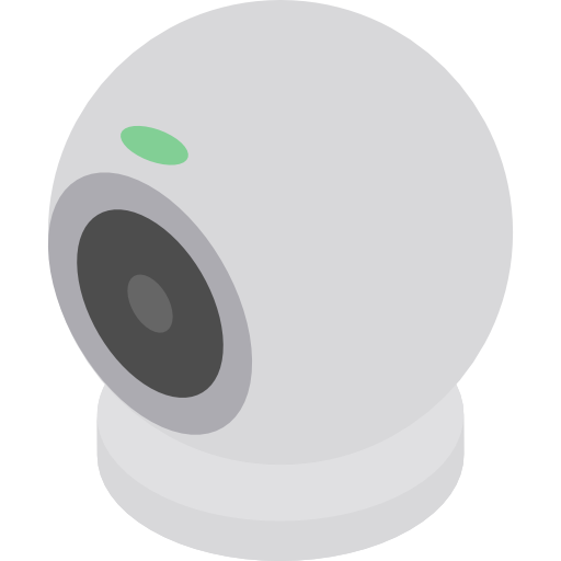 webcam Isometric Flat Icône