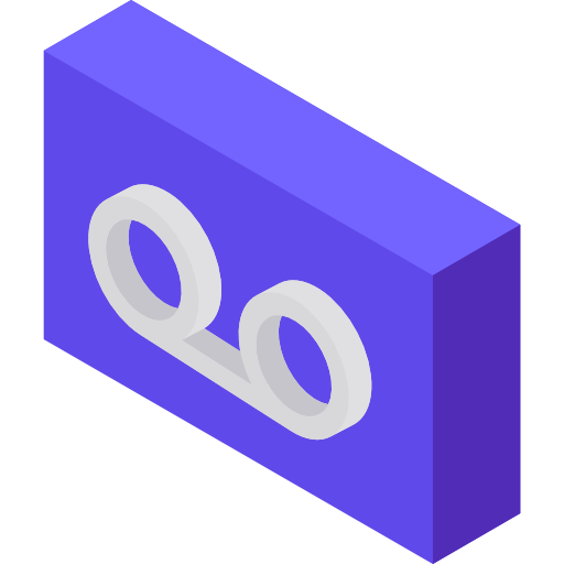 voicemail Isometric Flat icon