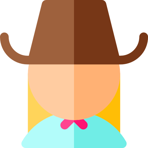 cowgirl Basic Rounded Flat icona