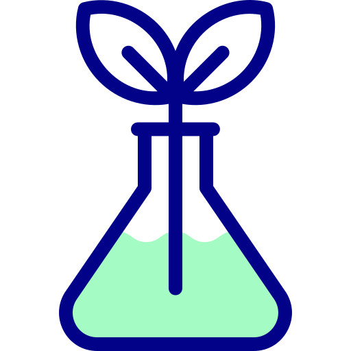 생물학 Detailed Mixed Lineal color icon