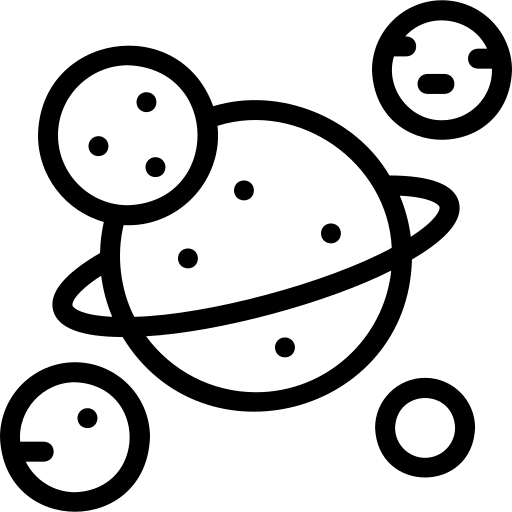 astronomie Detailed Mixed Lineal Icône