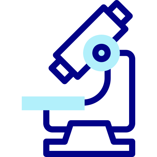 Microscope Detailed Mixed Lineal color icon