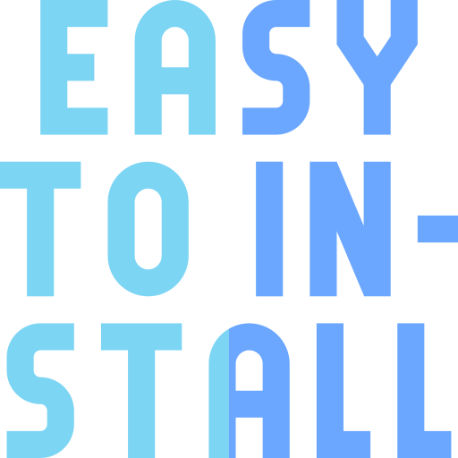 einfache installation Basic Straight Flat icon
