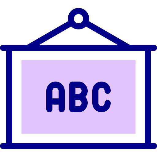 Blackboard Detailed Mixed Lineal color icon