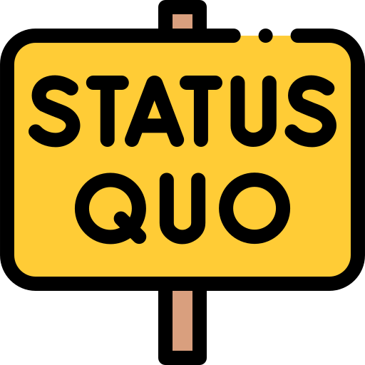 status quo Detailed Rounded Lineal color icon