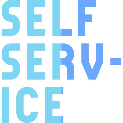 self service Basic Straight Flat icona