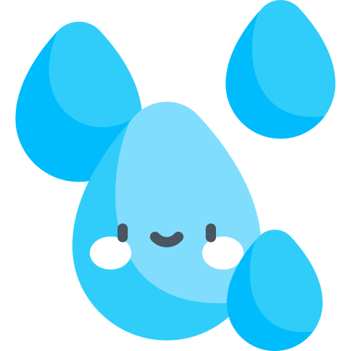 Rain Kawaii Flat icon