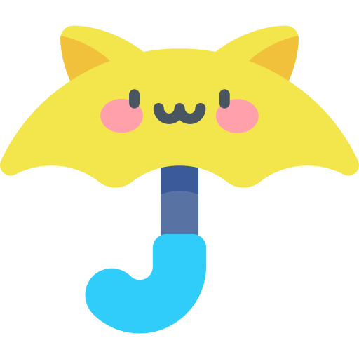 우산 Kawaii Flat icon