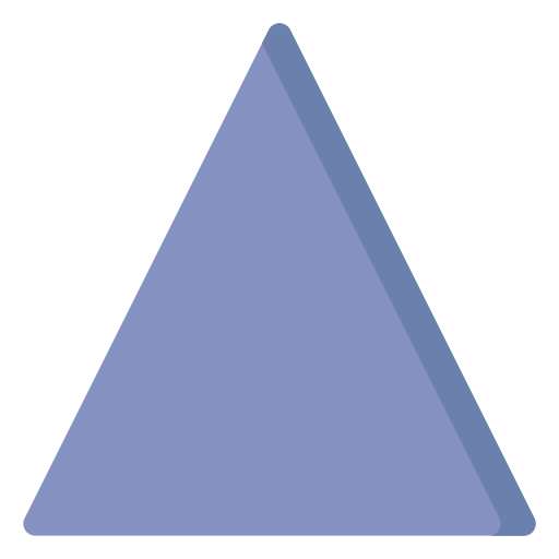 triangolo Generic Flat icona