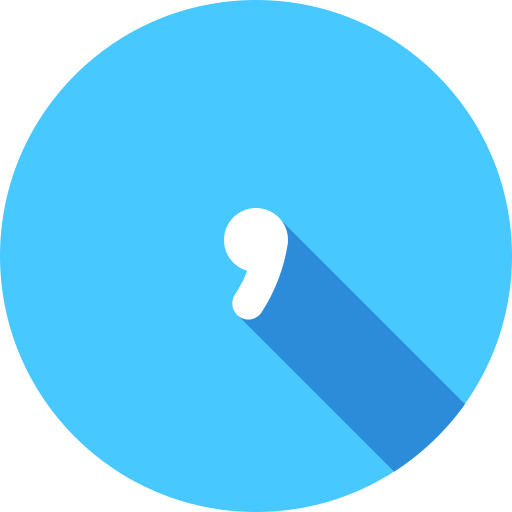 Comma Generic Circular icon
