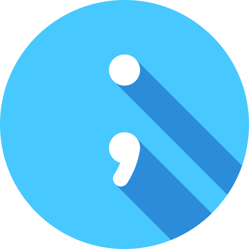 Semicolon Generic Circular icon