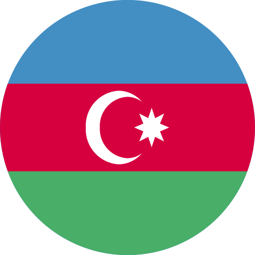 Azerbaijan Others Flat circular icon