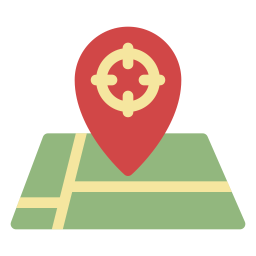 mapa i lokalizacja Generic Flat ikona