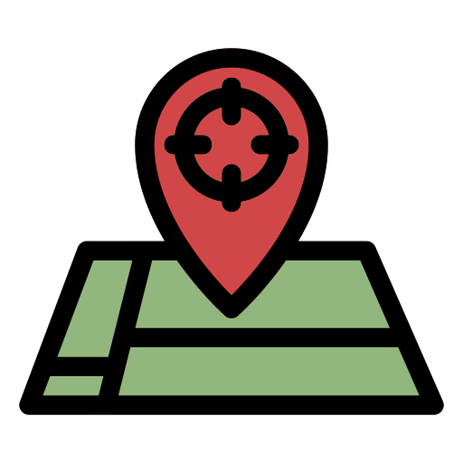 mappa e posizione Generic Outline Color icona