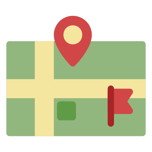 kaarten en locatie Generic Flat icoon
