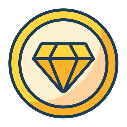 Diamond award Generic Thin Outline Color icon