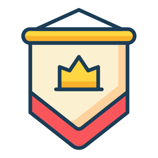 Royal crown Generic Thin Outline Color icon