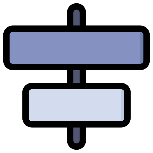 alineación central Generic Outline Color icono