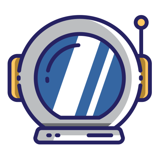 宇宙飛行士のヘルメット Generic Color Omission icon