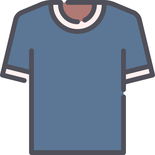 shirt Generic Outline Color icoon