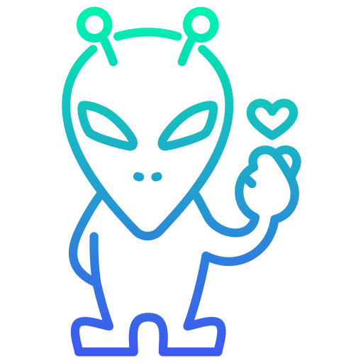 외계인 Generic Gradient icon