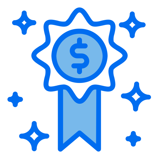 Medal Monochrome Blue icon