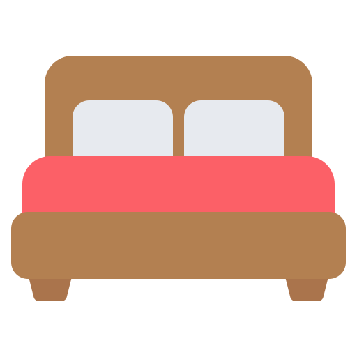 cama matrimonial Generic Flat icono