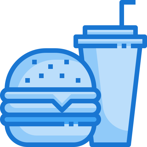 Fast food Generic Blue icon