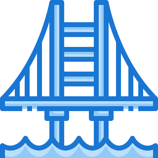 golden gate bridge Generic Blue icoon