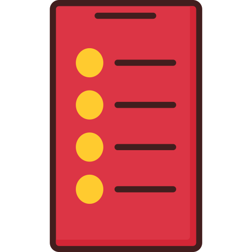 List Generic Outline Color icon