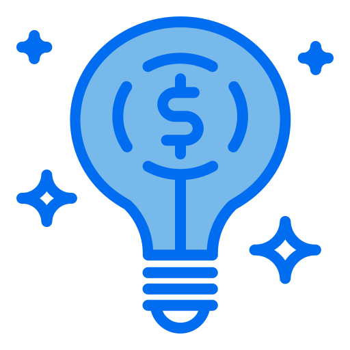 Business idea Monochrome Blue icon