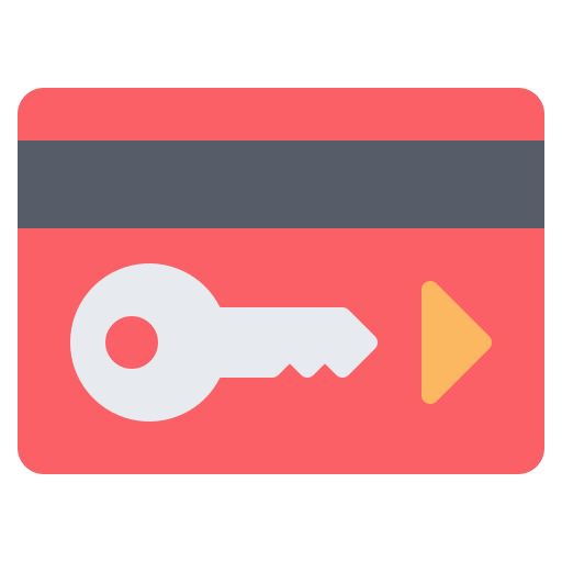 Key card Generic Flat icon