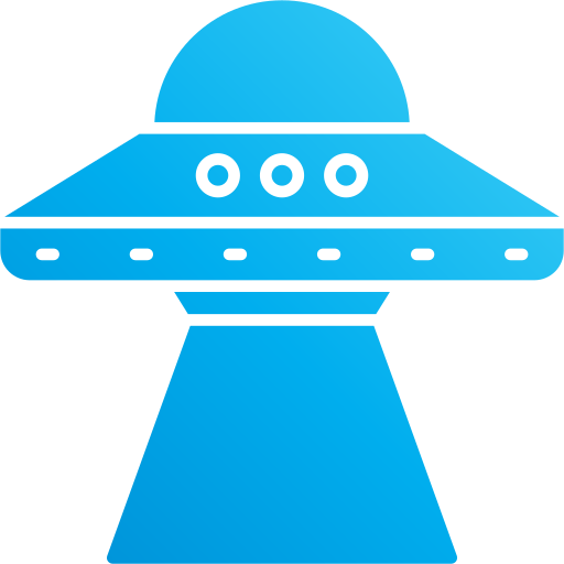 Ufo Andinur Flat Gradient icon