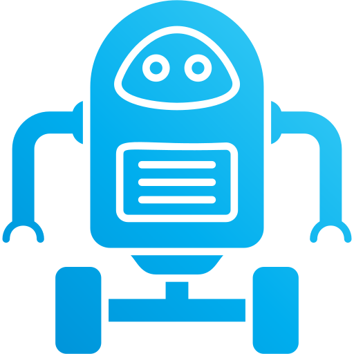 robot Andinur Flat Gradient icono
